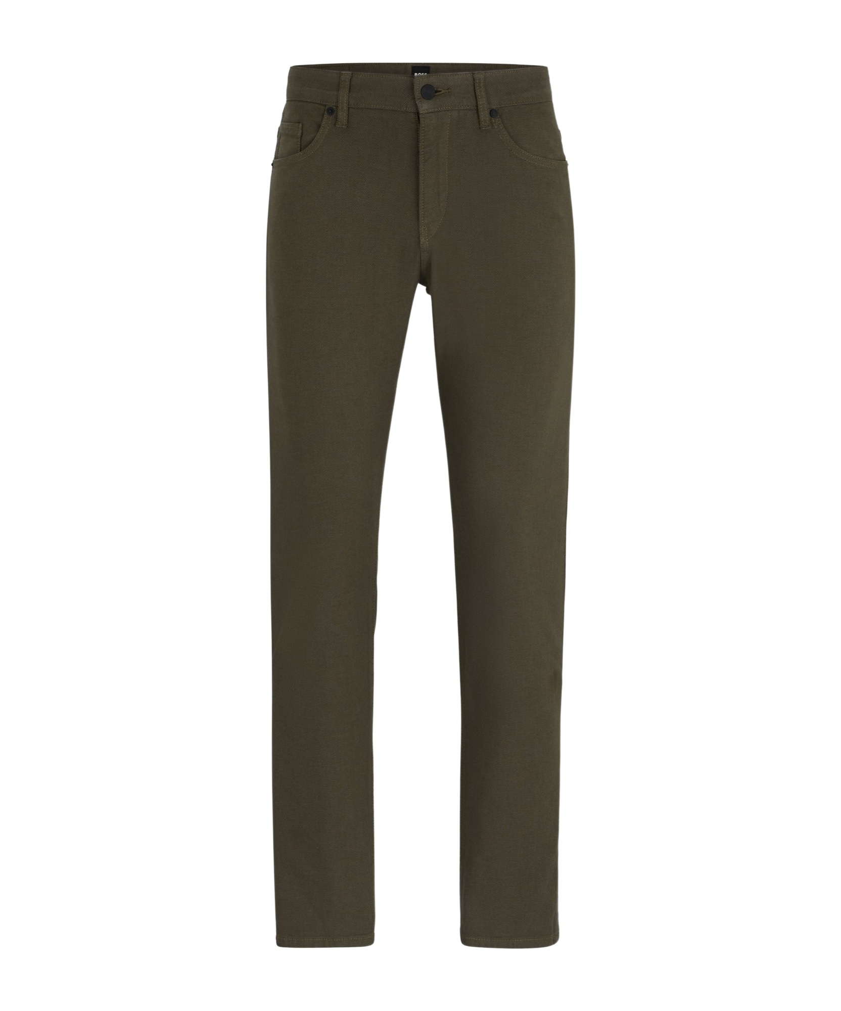 Hugo Boss Slim-cut Cotton Jeans In Green