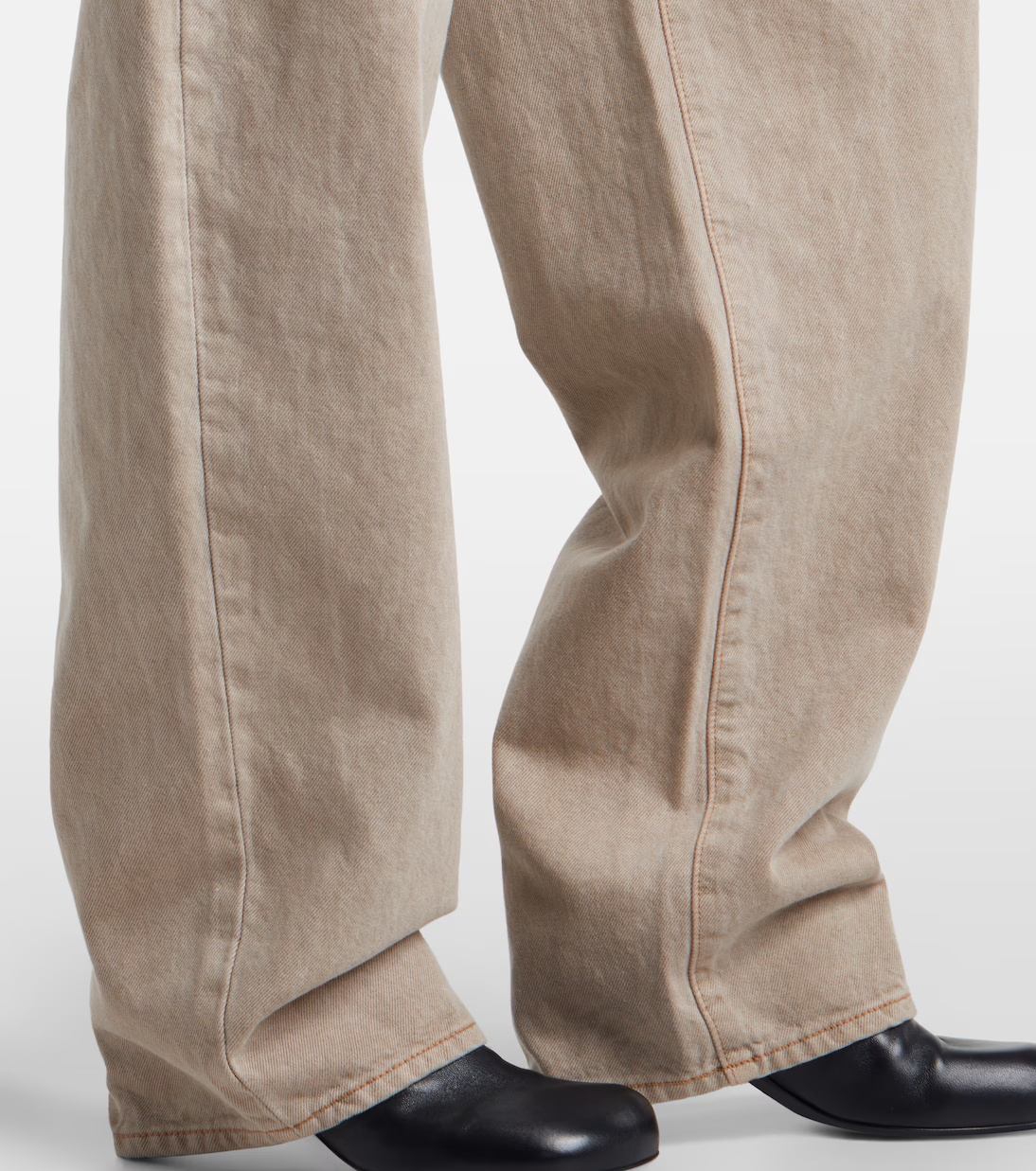 Slvrlake Wide-leg Denim Trousers In Brown