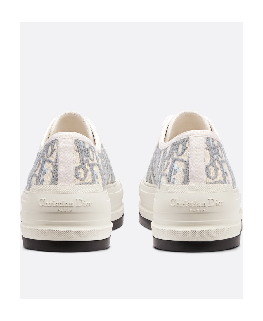 Dior Walk'n' Canvas Platform Sneaker In White
