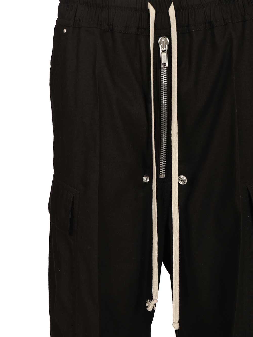 Rick Owens Drawstring Casual Pants In Black
