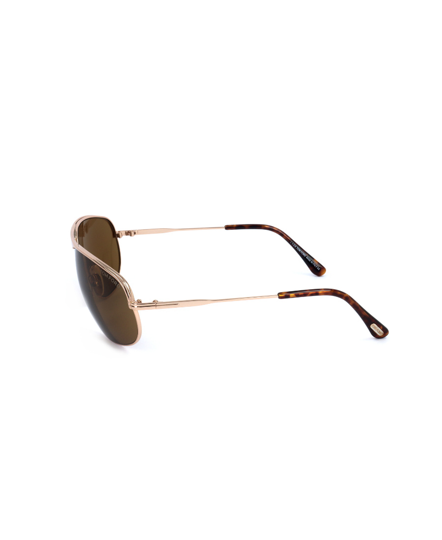 Tom Ford Slim Oval-frame Sunglasses In Green