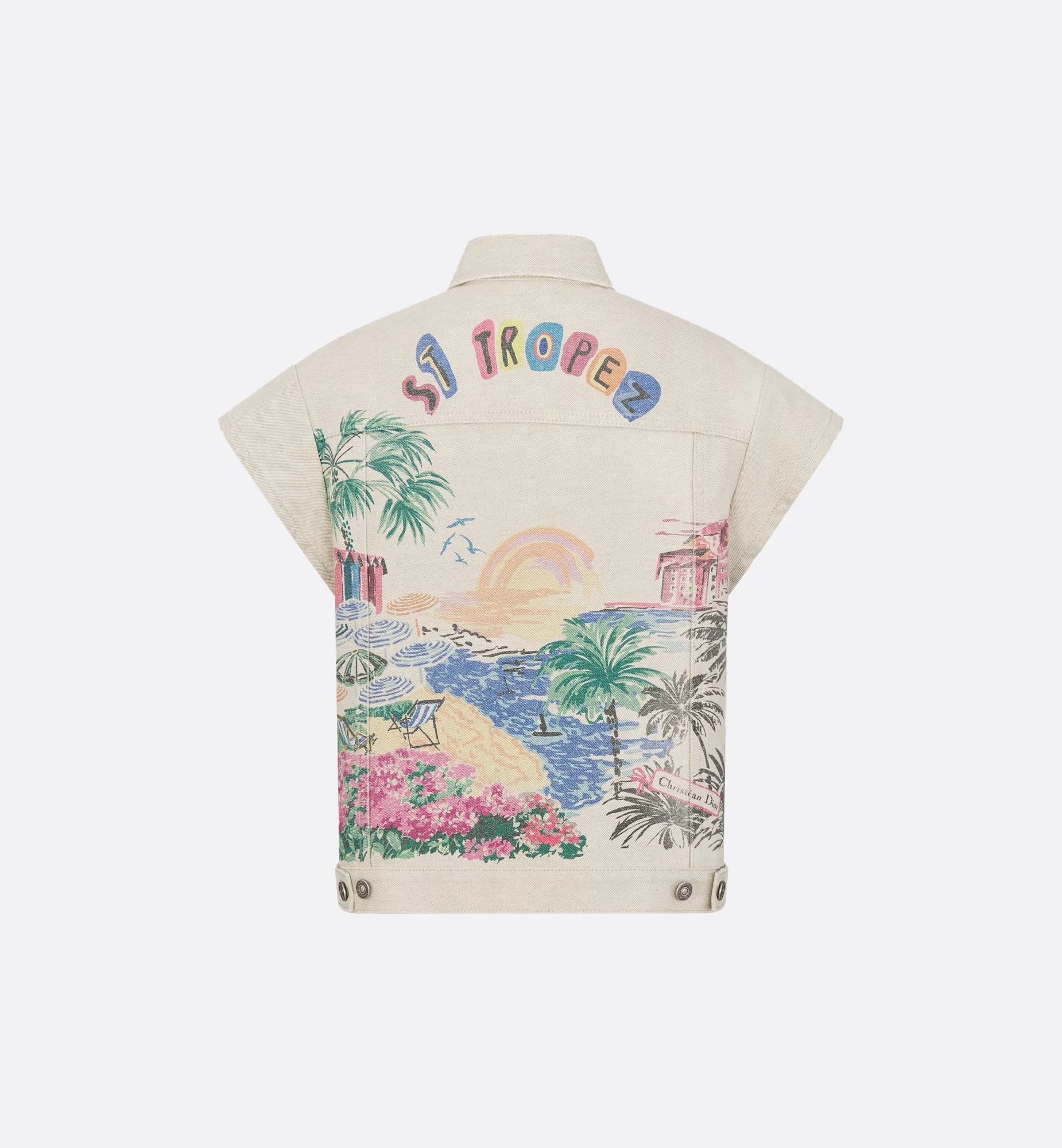 Dior Souvenir Jacket With Cap Sleeves In Neutral