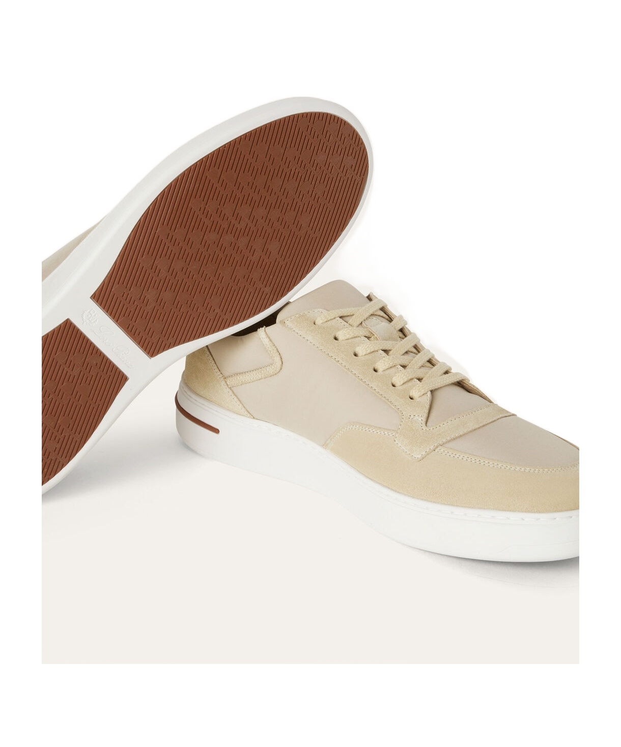 Loro Piana Newport Walk Casual Shoes In Nude