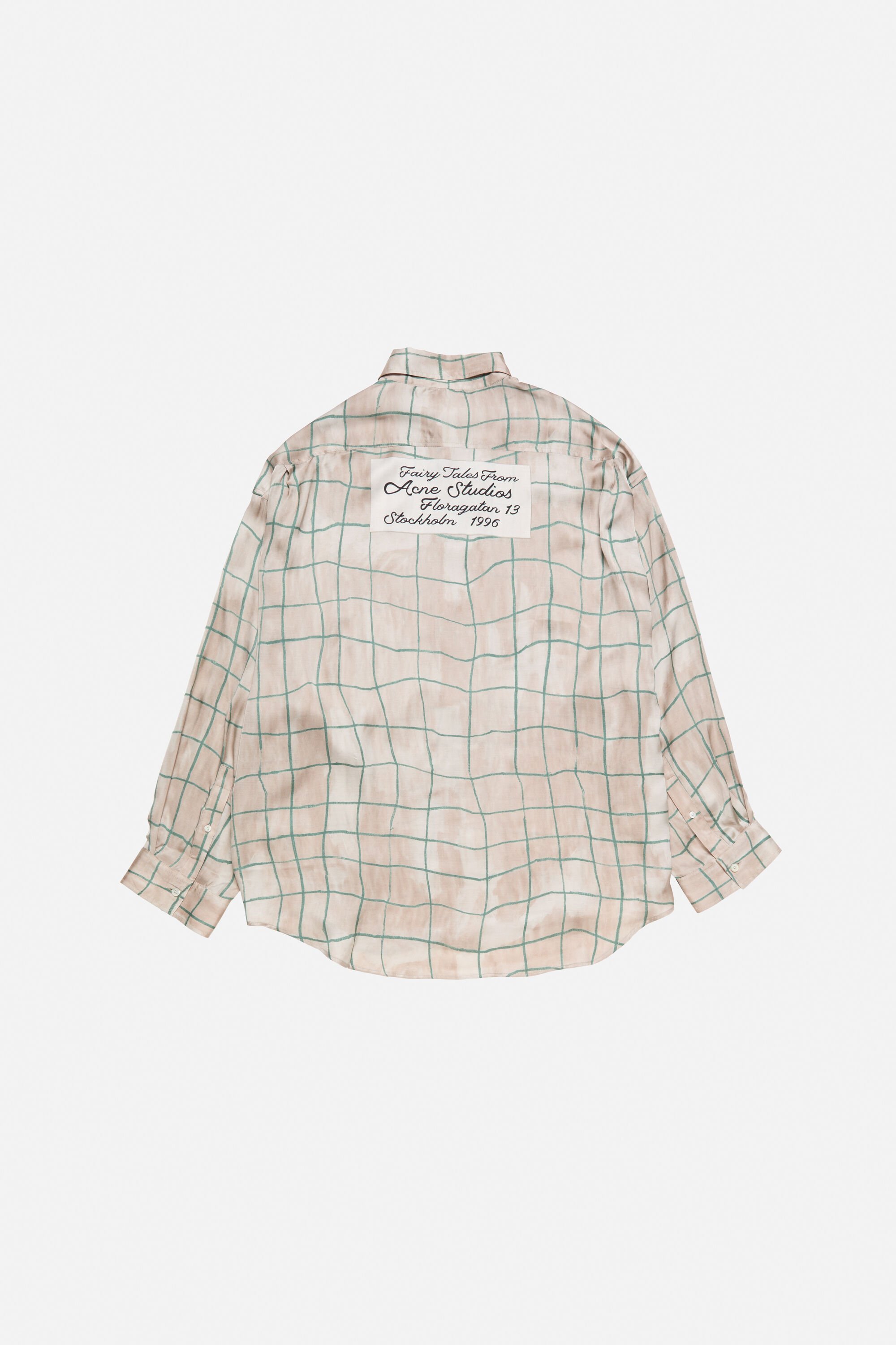 Acne Studios Printed Button-down Shirt In Neutral