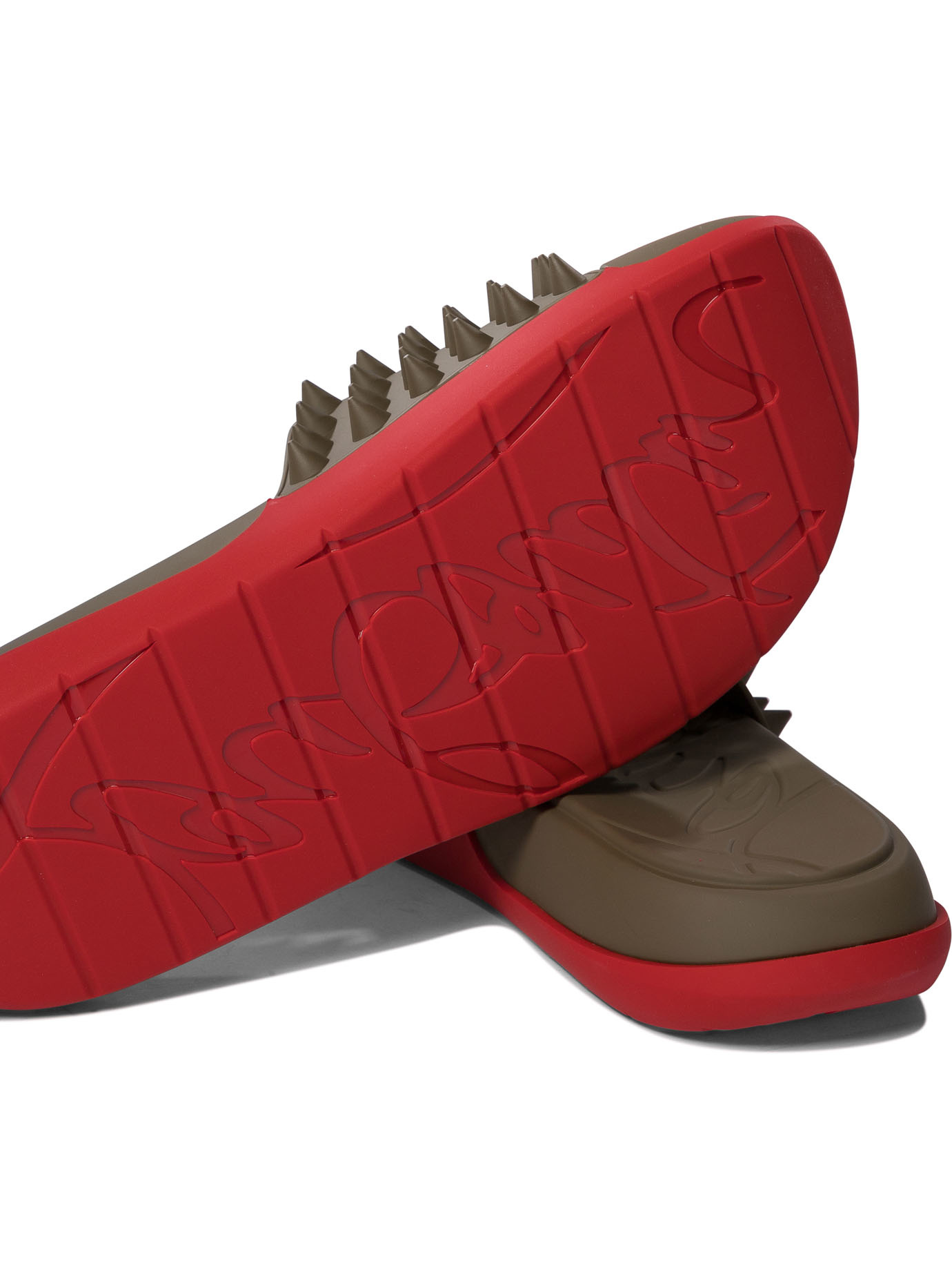 Christian Louboutin Louboutin Men Mule Take It Easy Flat Rubber In Brown