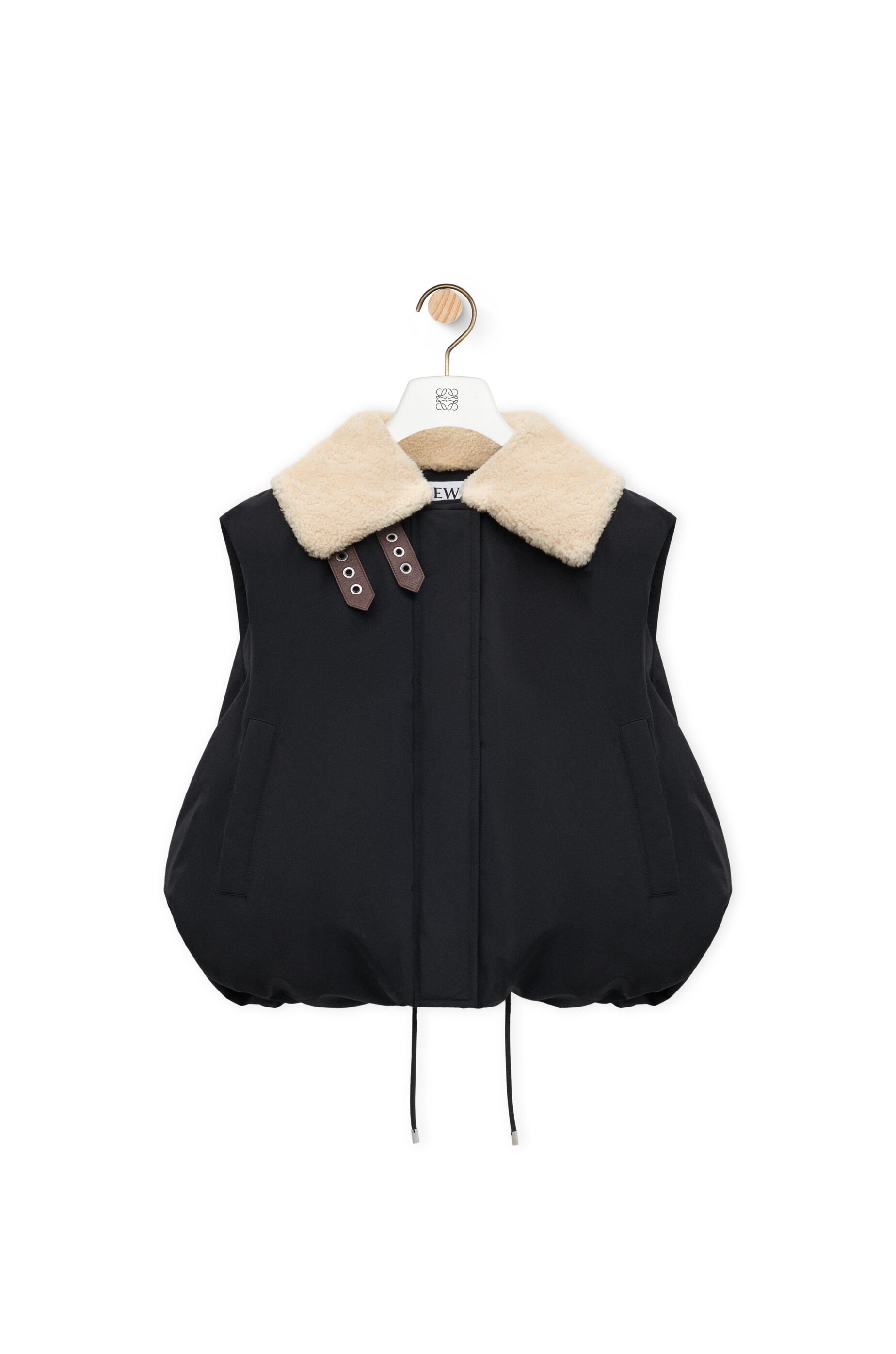 Loewe Puffer Vest In Cotton Blend In Multi