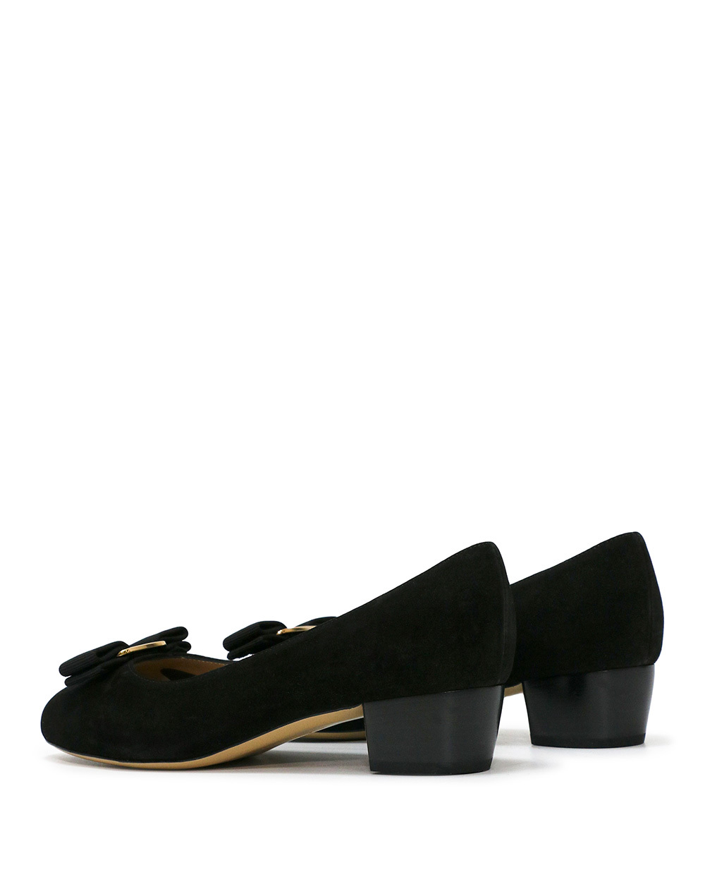 Ferragamo Bow-tie High Heels In Black