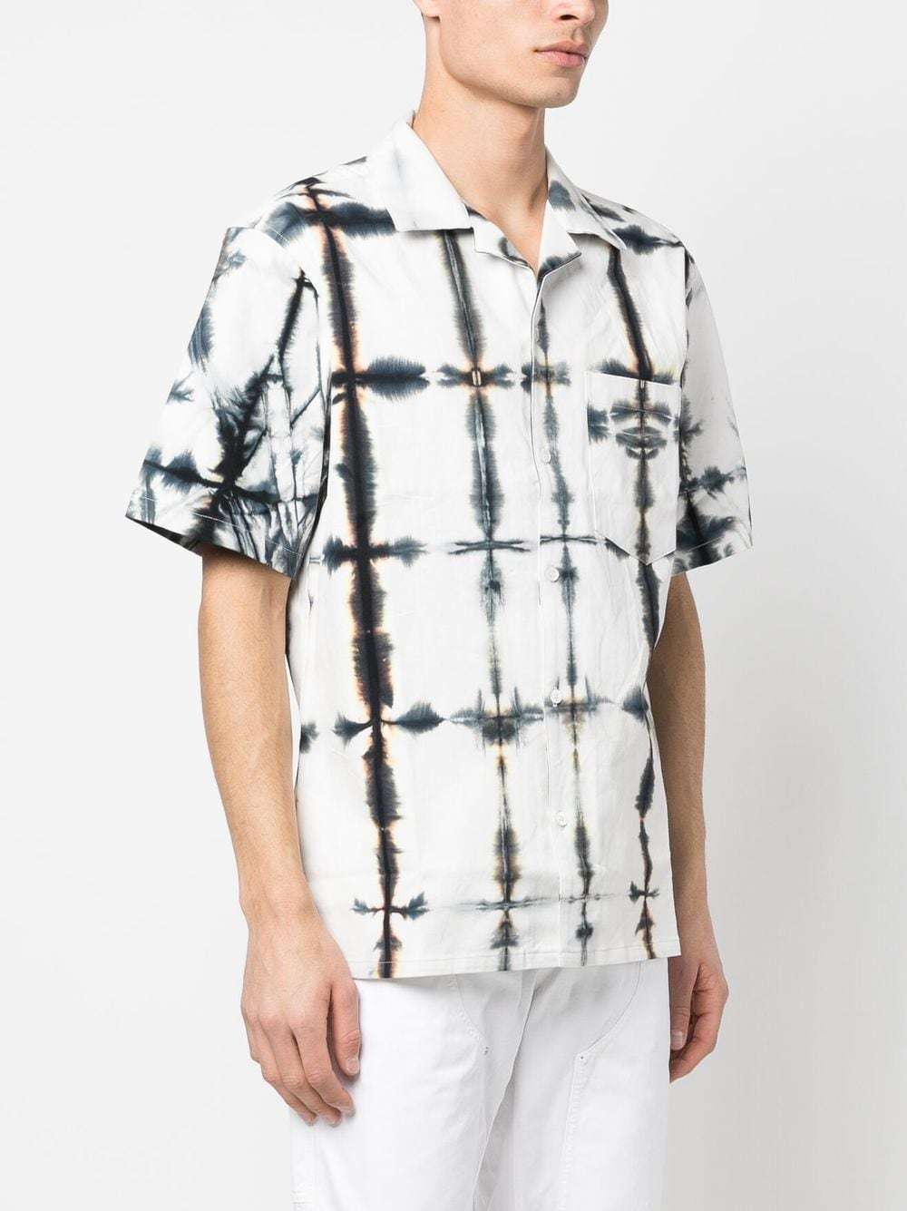 Nahmias Tie-dye Short-sleeve Shirt In White
