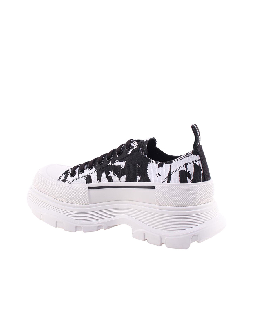 Alexander Mcqueen Tread Slick Abstract-print Sneakers In White