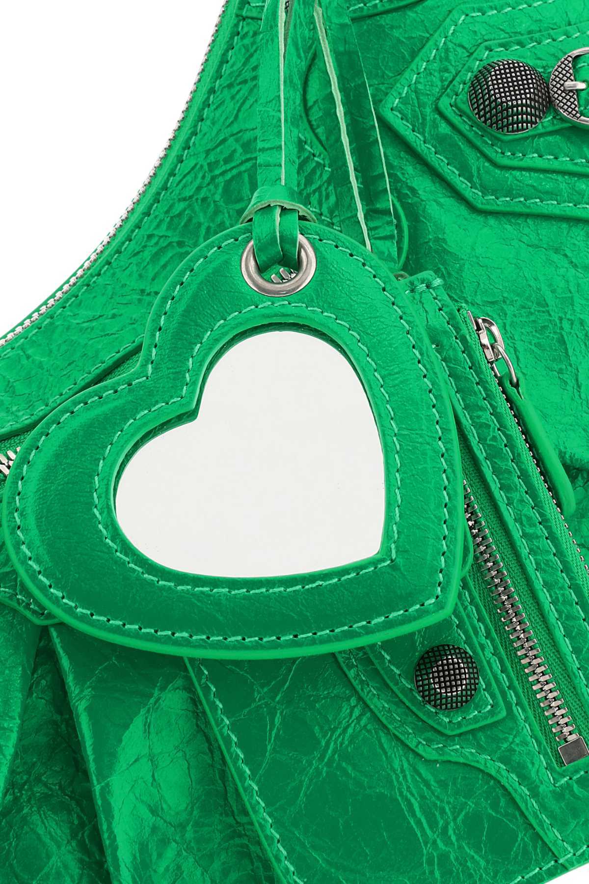 Shop Balenciaga Le Cagole S Shoulder Bag In Green