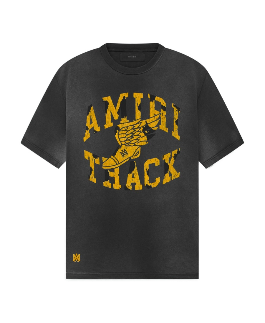 Amiri Short-sleeved T-shirt With Round Neck In Black