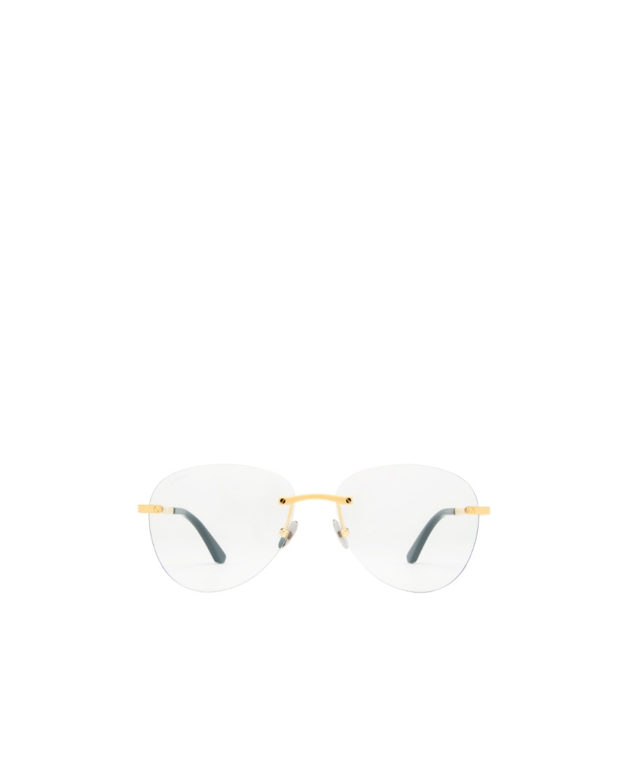 Cartier Rimless Glasses In Gold