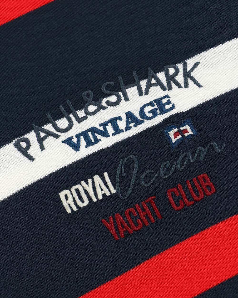 Shop Paul & Shark Logo Long-sleeved T-shirt In Black