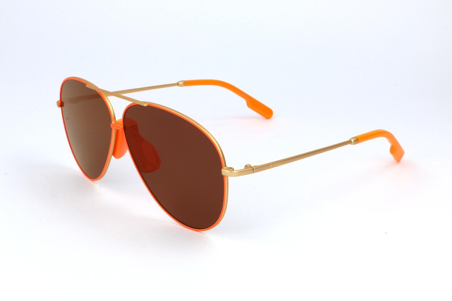 Kenzo Logo Sunglasses In Brown
