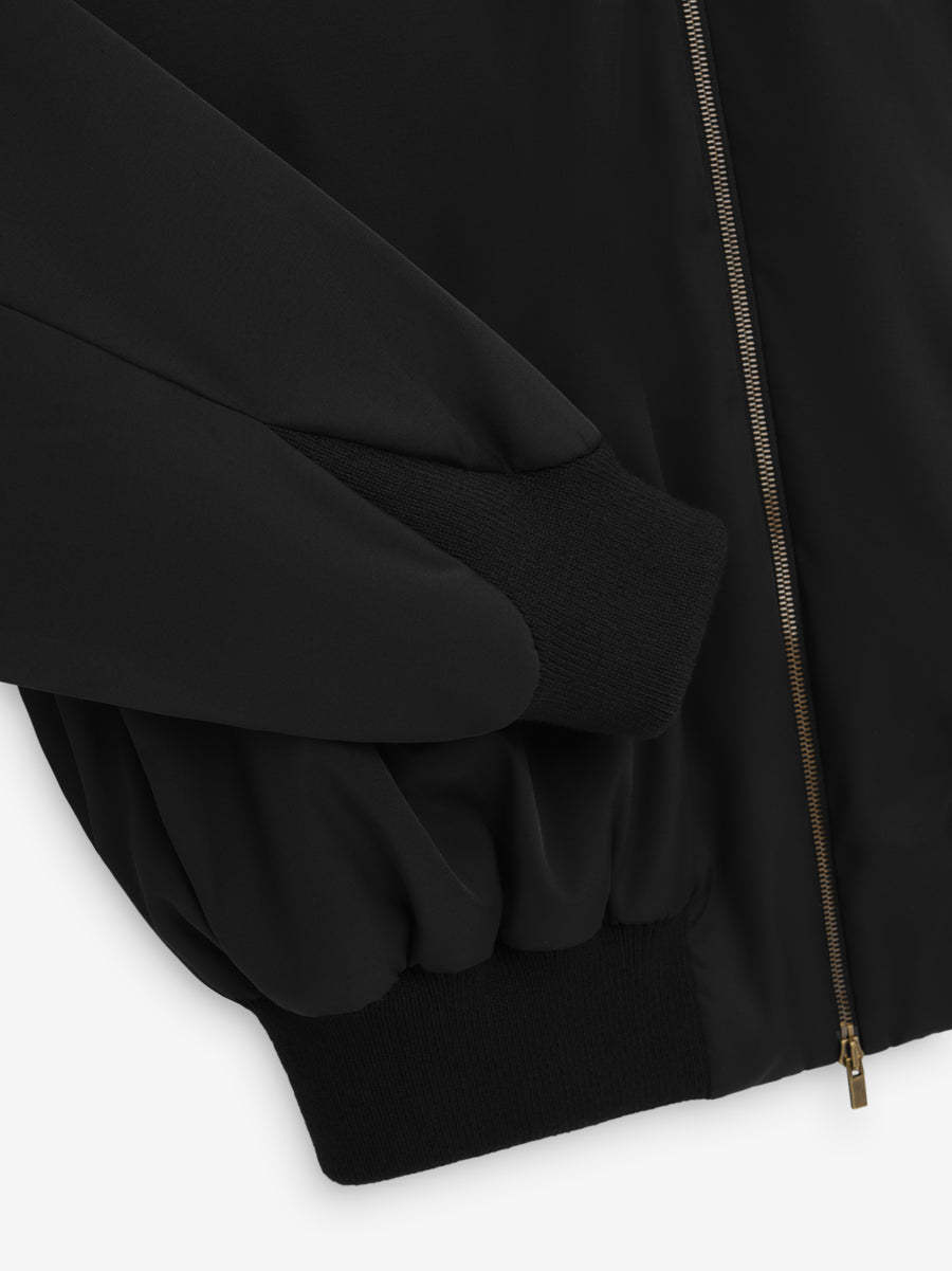 Fear Of God Black Cotton And Wool Sweatshirt In Black