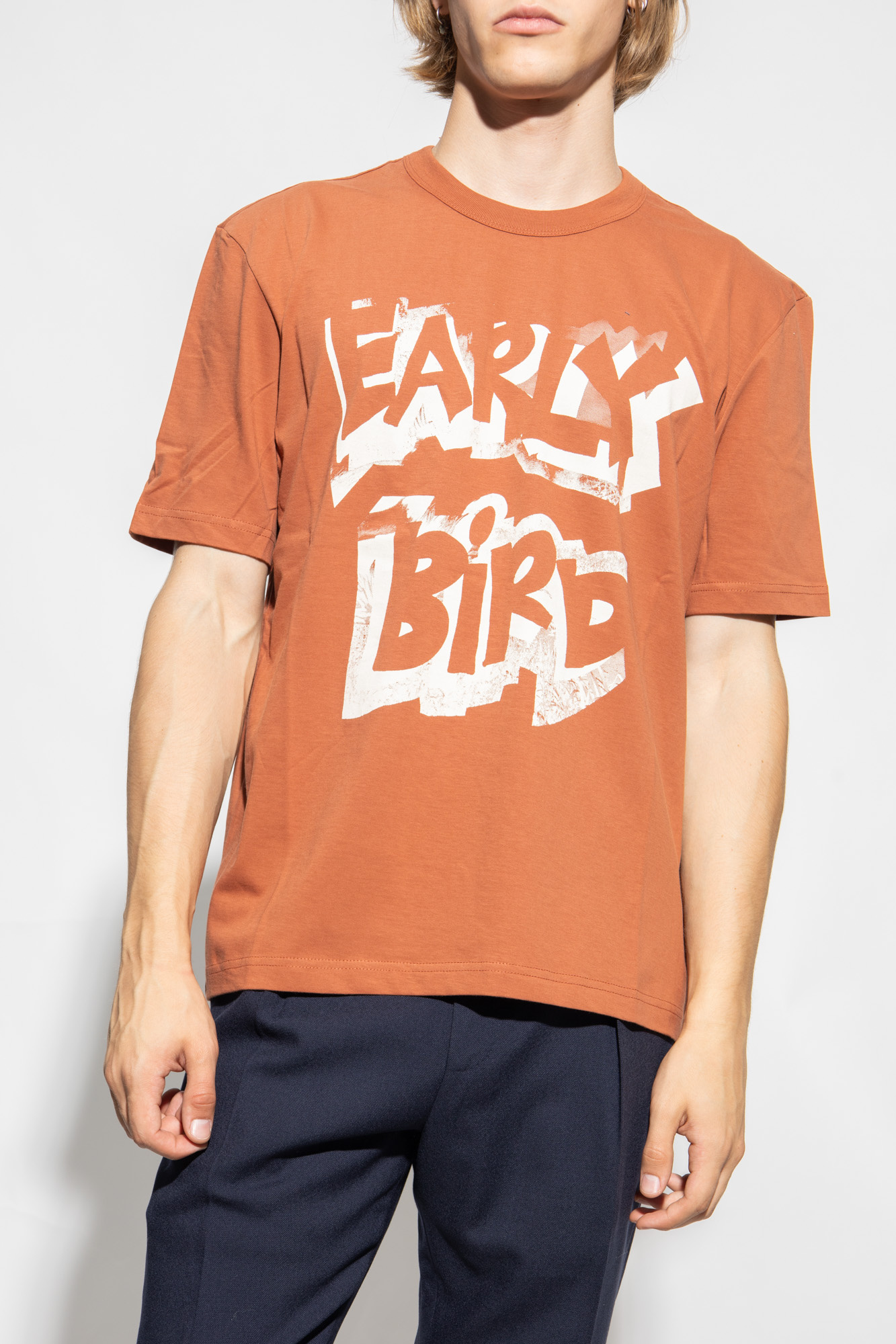 Shop Paul Smith Slogan-print Cotton T-shirt