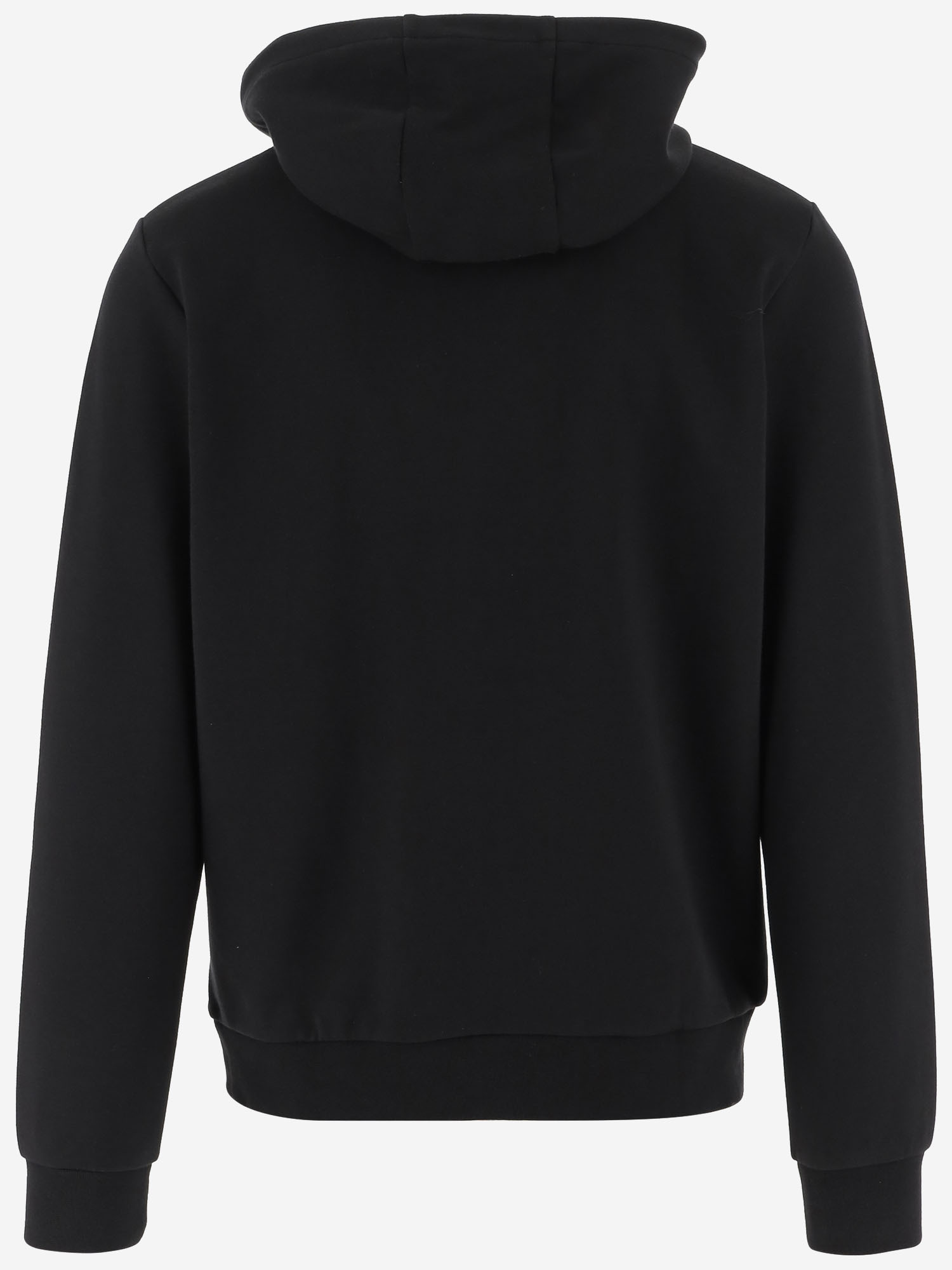 Woolrich Stretch Cotton Blend Sweatshirt With Logo In Black