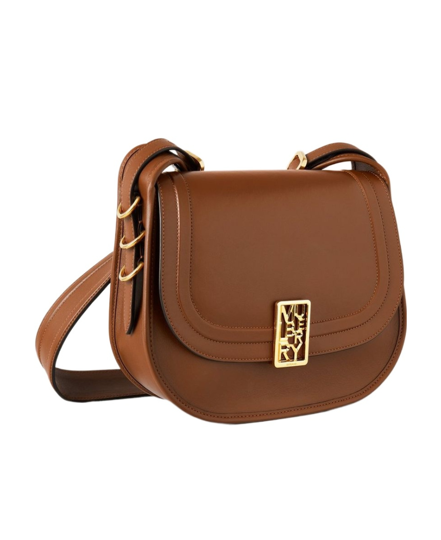 Mulberry Logo-plaque Leather Satchel Bag In Brown