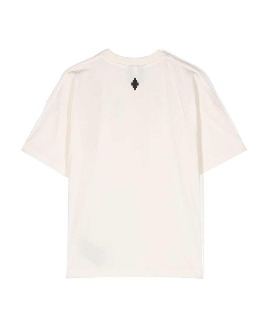 Marcelo Burlon County Of Milan Feather Printed Short-sleeved T-shirt In White