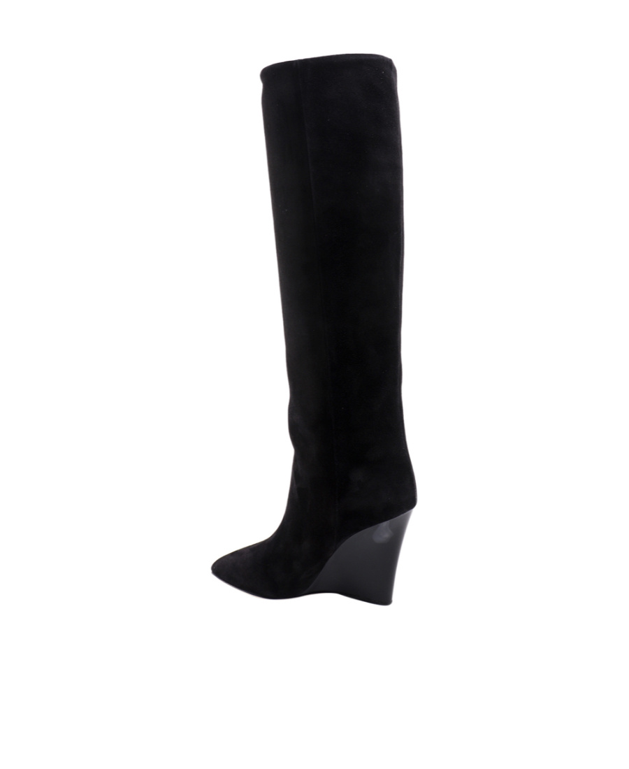 Paris Texas Wanda 96 Wedge Boots In Black