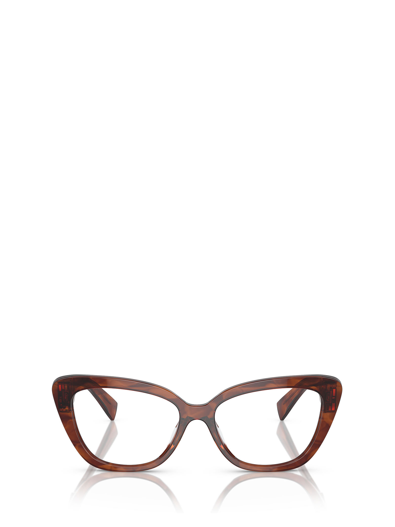 Miu Miu Full Frame Plain Mirror In Brown