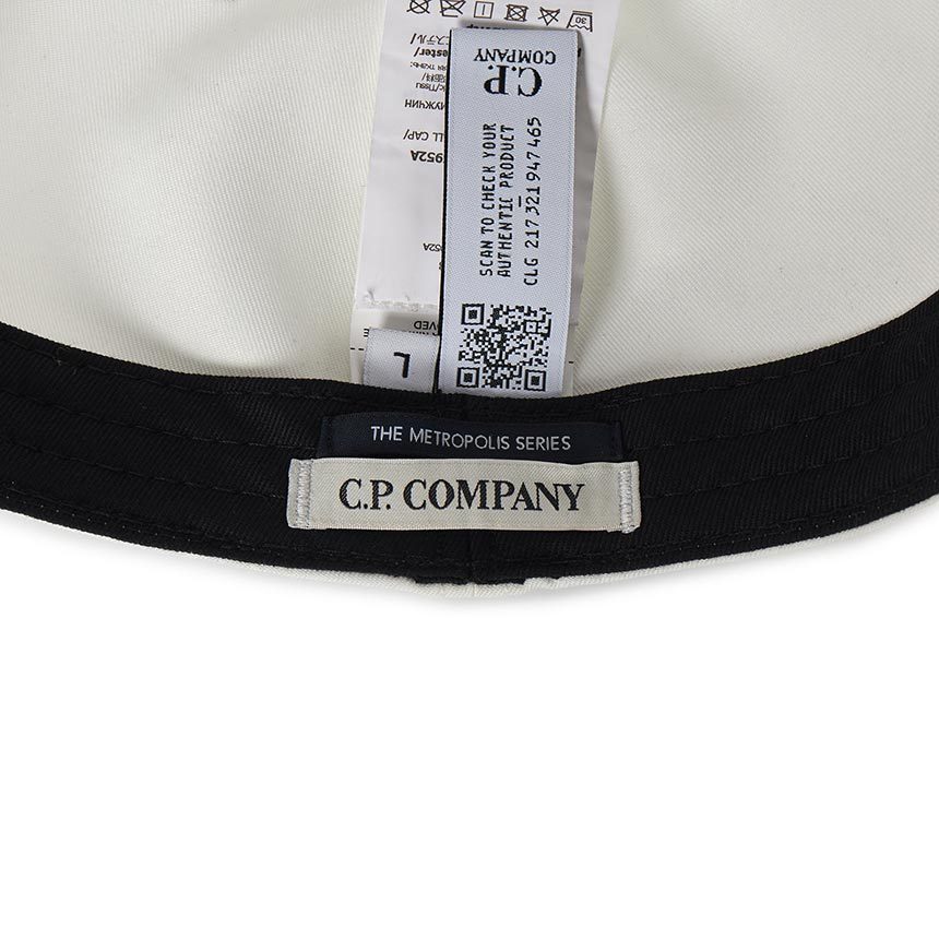 C.P. COMPANY LOGO-PATCH TWILL CAP