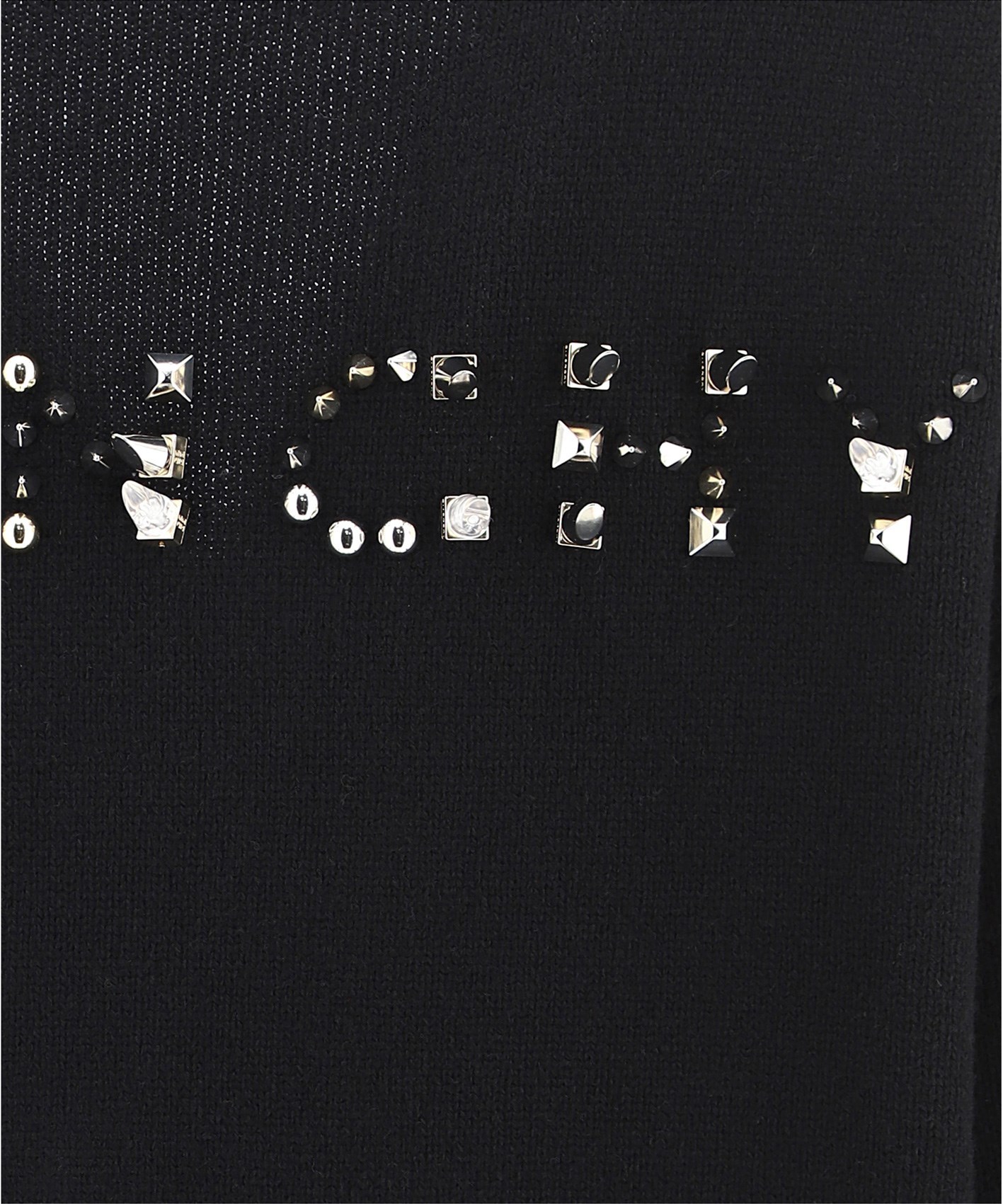 Givenchy Studded-logo Longline Cardigan In Black
