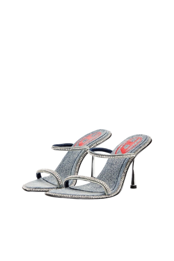 Shop Diesel D-havanna Mules In Gray