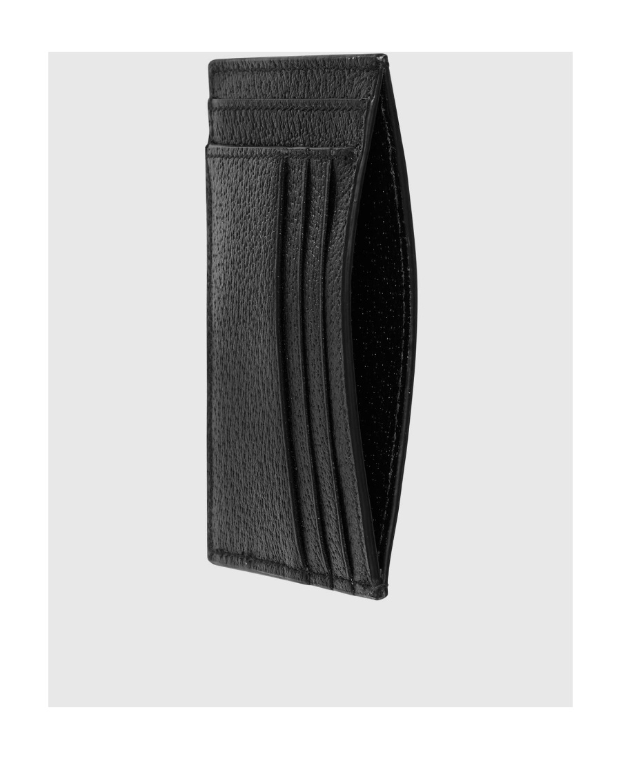 Gucci Gg-plaque Card Holder In Black