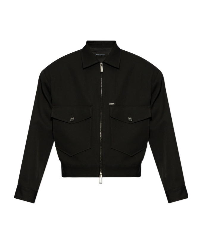 Dsquared2 Long-sleeved Casual Jacket In Black