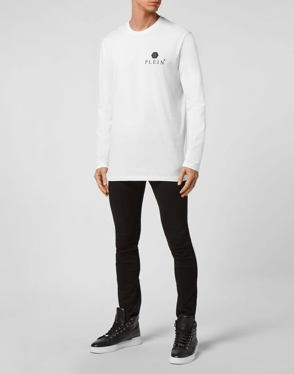 Philipp Plein Long Sleeved T-shirt In White