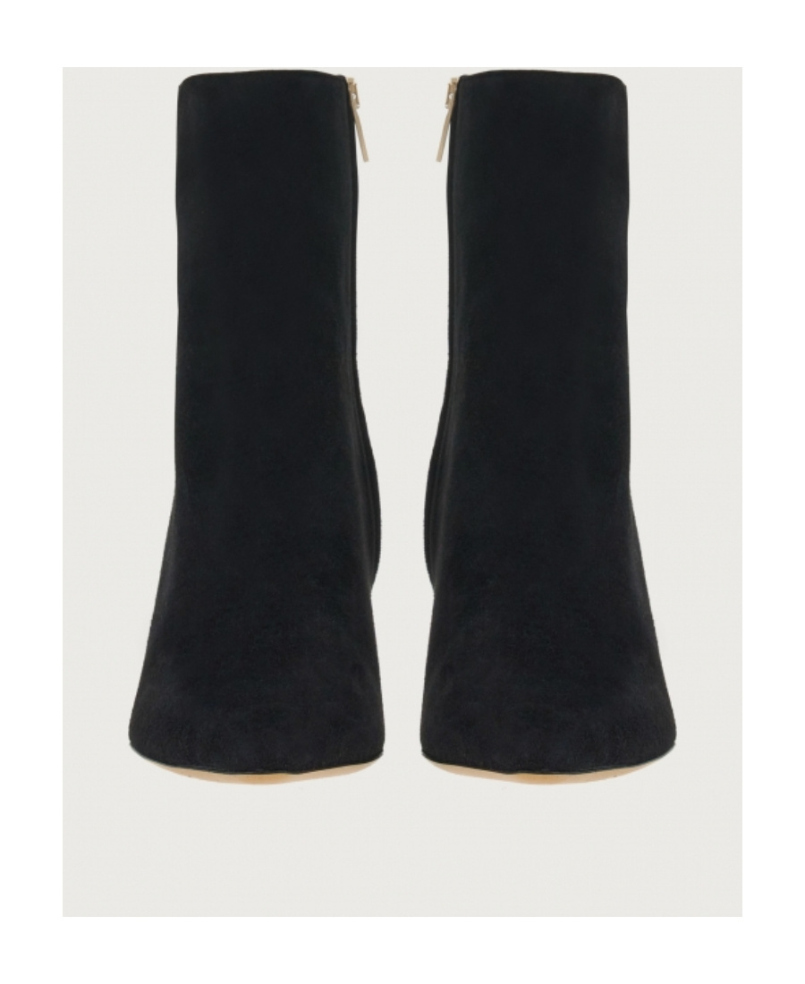 Ferragamo 70mm Pointed Toe Boots In Black