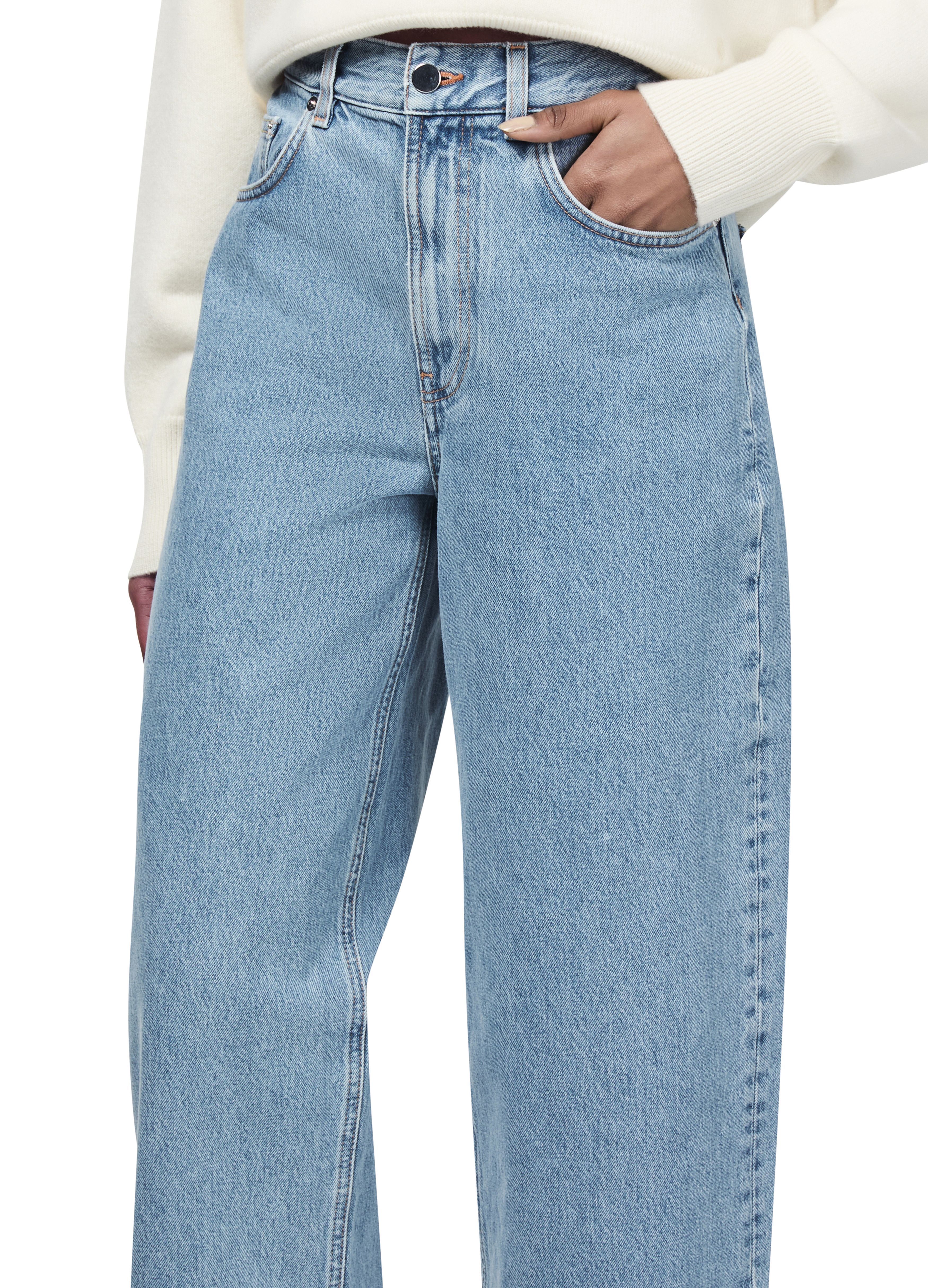 Loulou Studio Samur Straight-leg Jeans In Blue