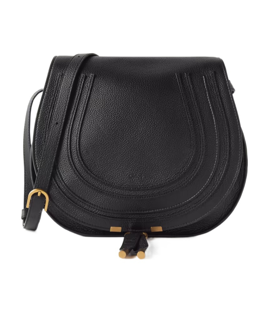 Chloé Marcie Flap Shoulder Bag In Black