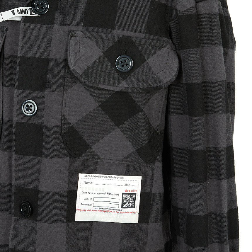 Miharayasuhiro Check Pocket Shirt In Multi