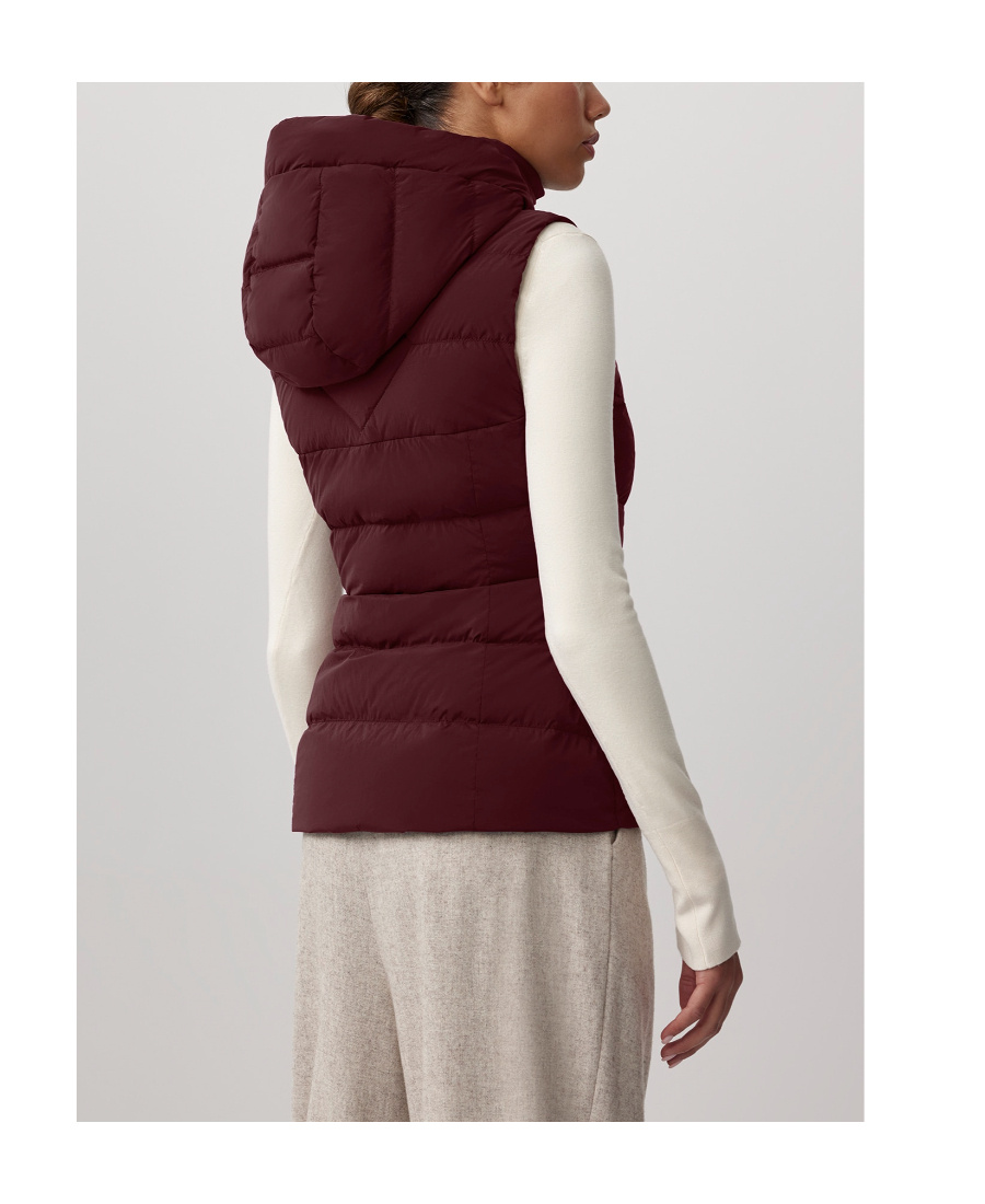 Canada Goose Logo-patch Padded Gilet In Red