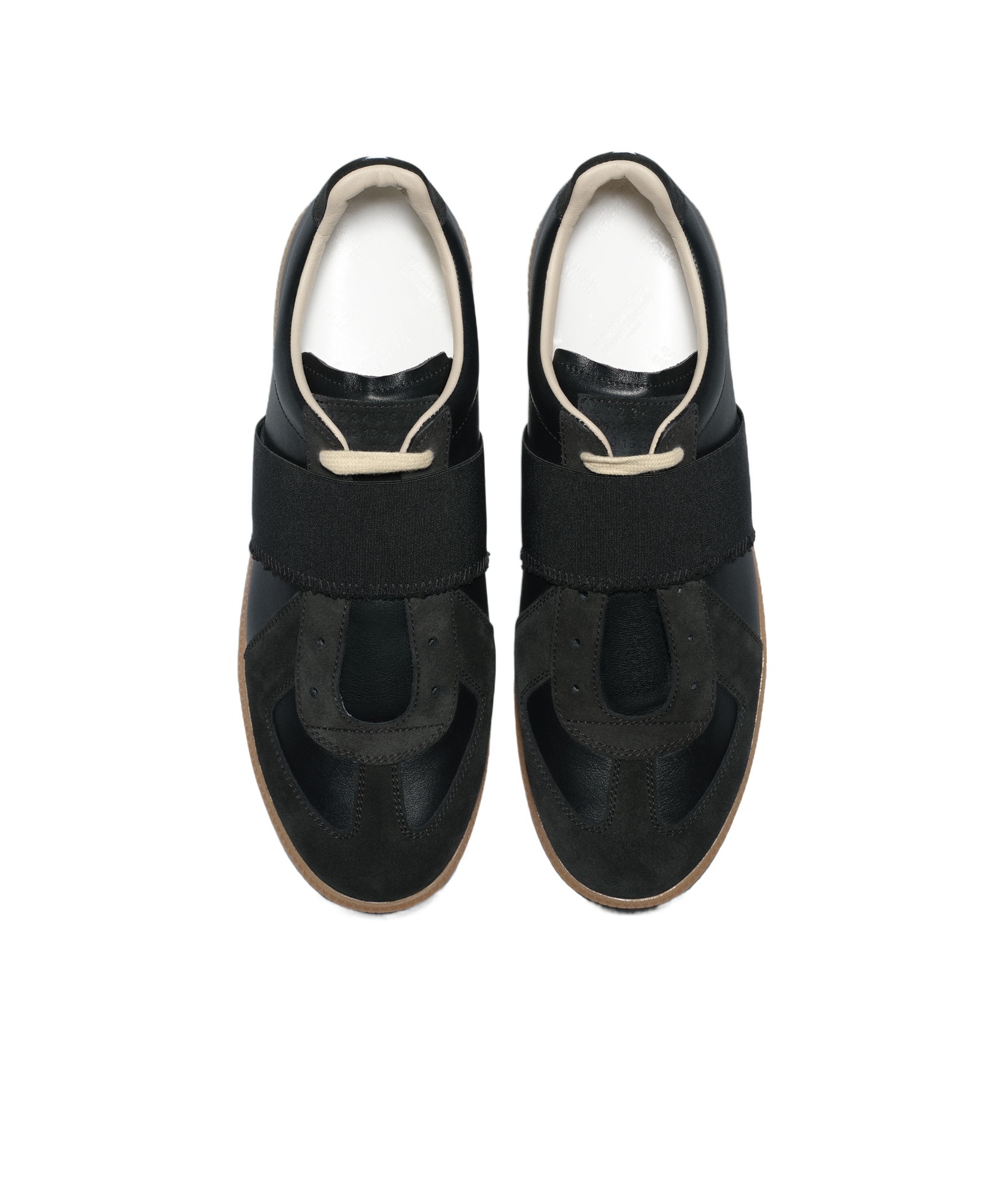 Shop Maison Margiela Replica Elastic Band Sneaker In Black