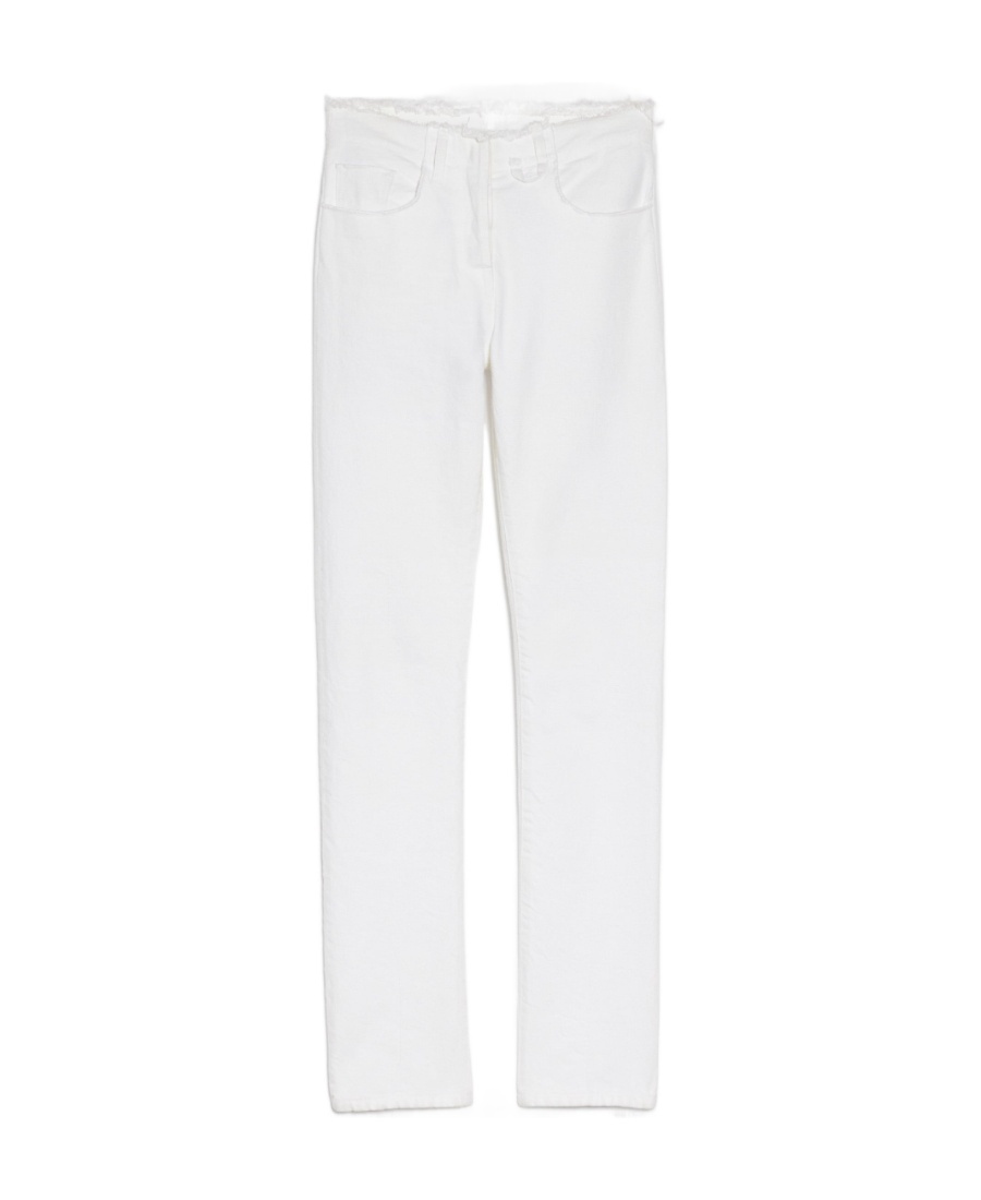 Jacquemus Belt Ring Denim Trousers In White