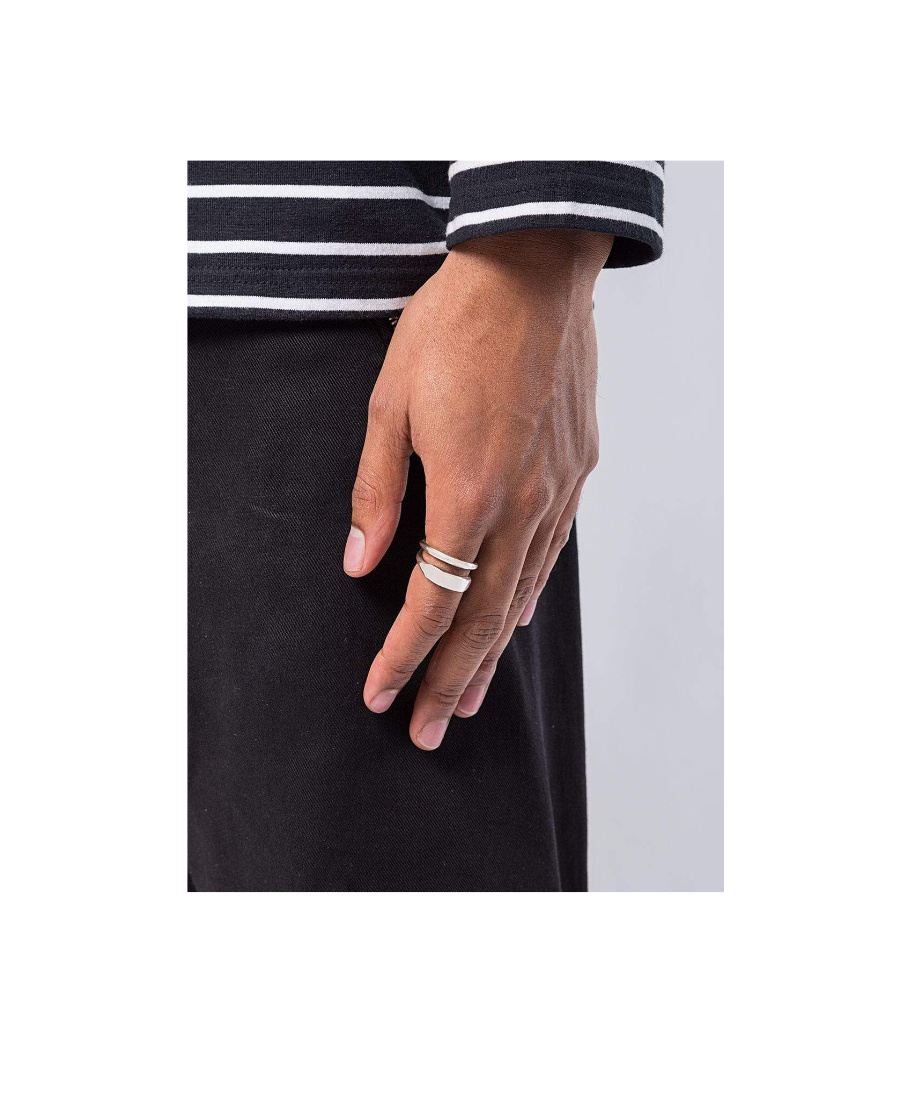 Werkstatt:münchen Layered Ring In White