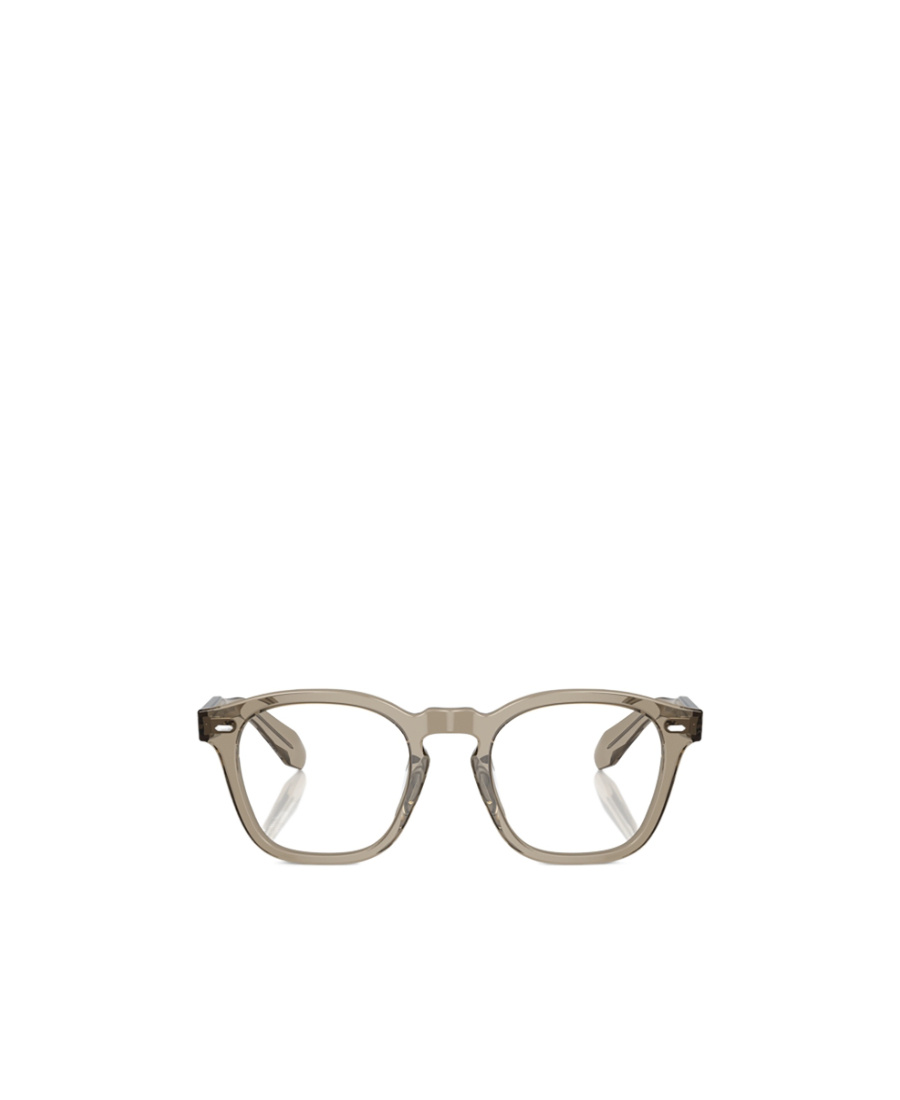 Oliver Peoples N.03 Square-frame Glasses In Brown