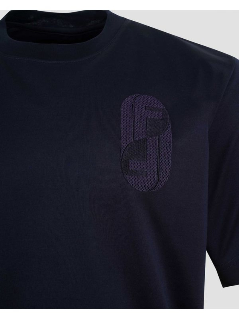 Fendi Short-sleeved T-shirt In Blue