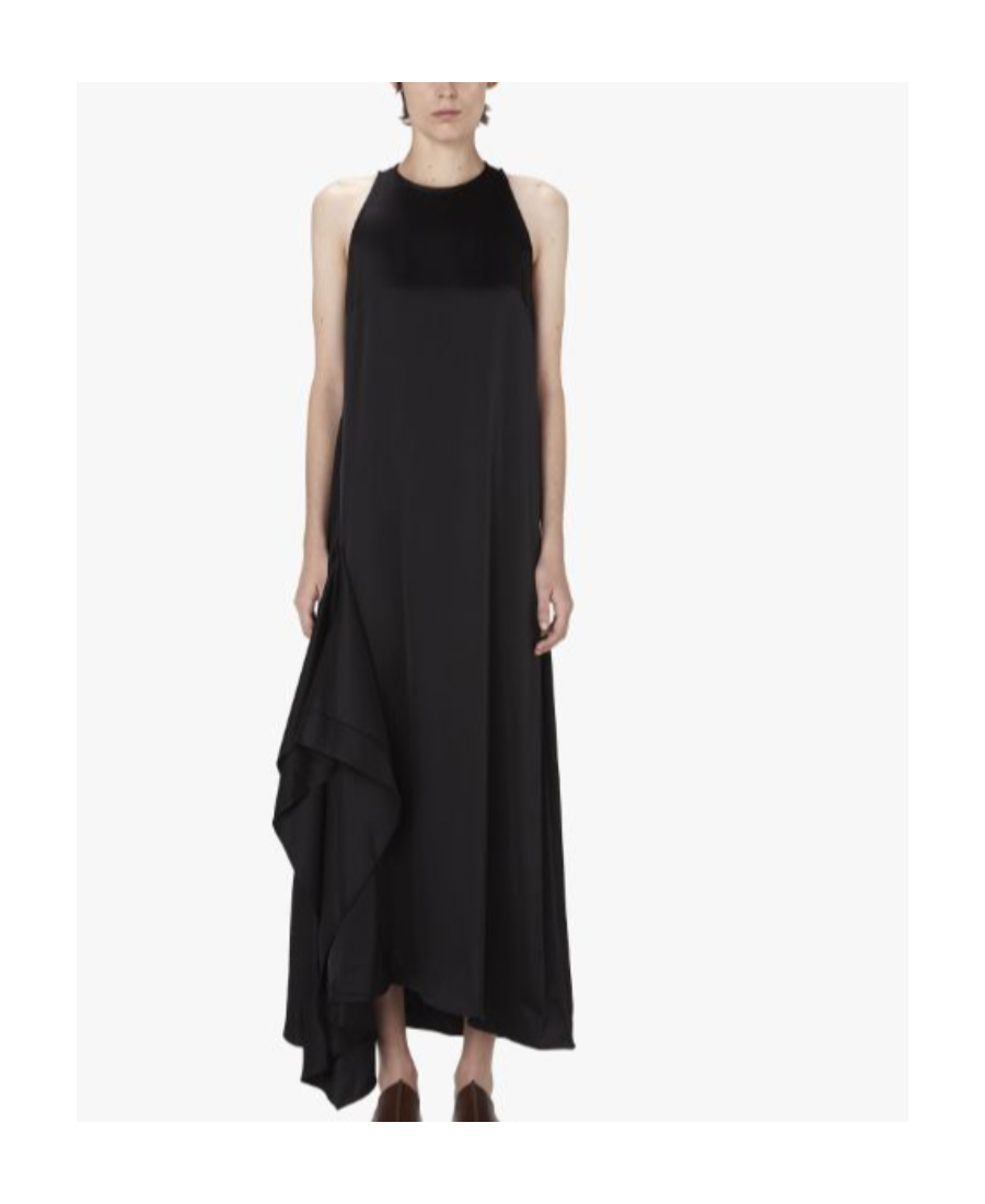 Jw Anderson Asymmetrisches Midikleid In Black