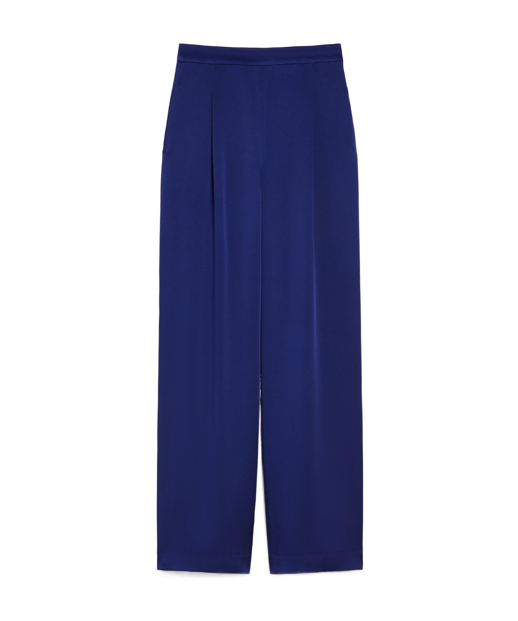 Max Mara Pleated Casual Pants In Blue