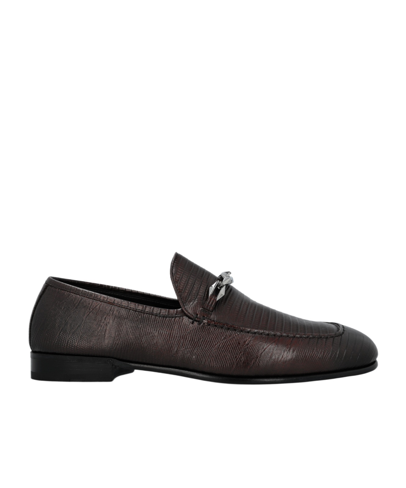 Jimmy Choo Marti Reverse Loafers In Black