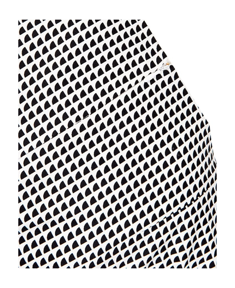 Shop Armani Jeans A Printed Slim Dress In White