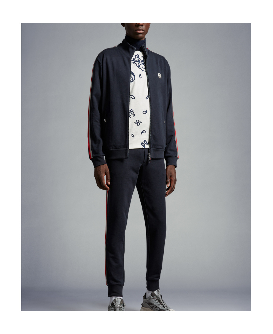Moncler Logo-patch Track Pants In Blue