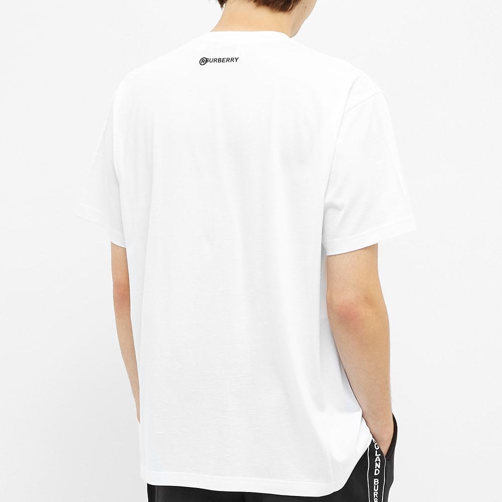 Burberry Globe Graphic Oversized T-shirt In Black