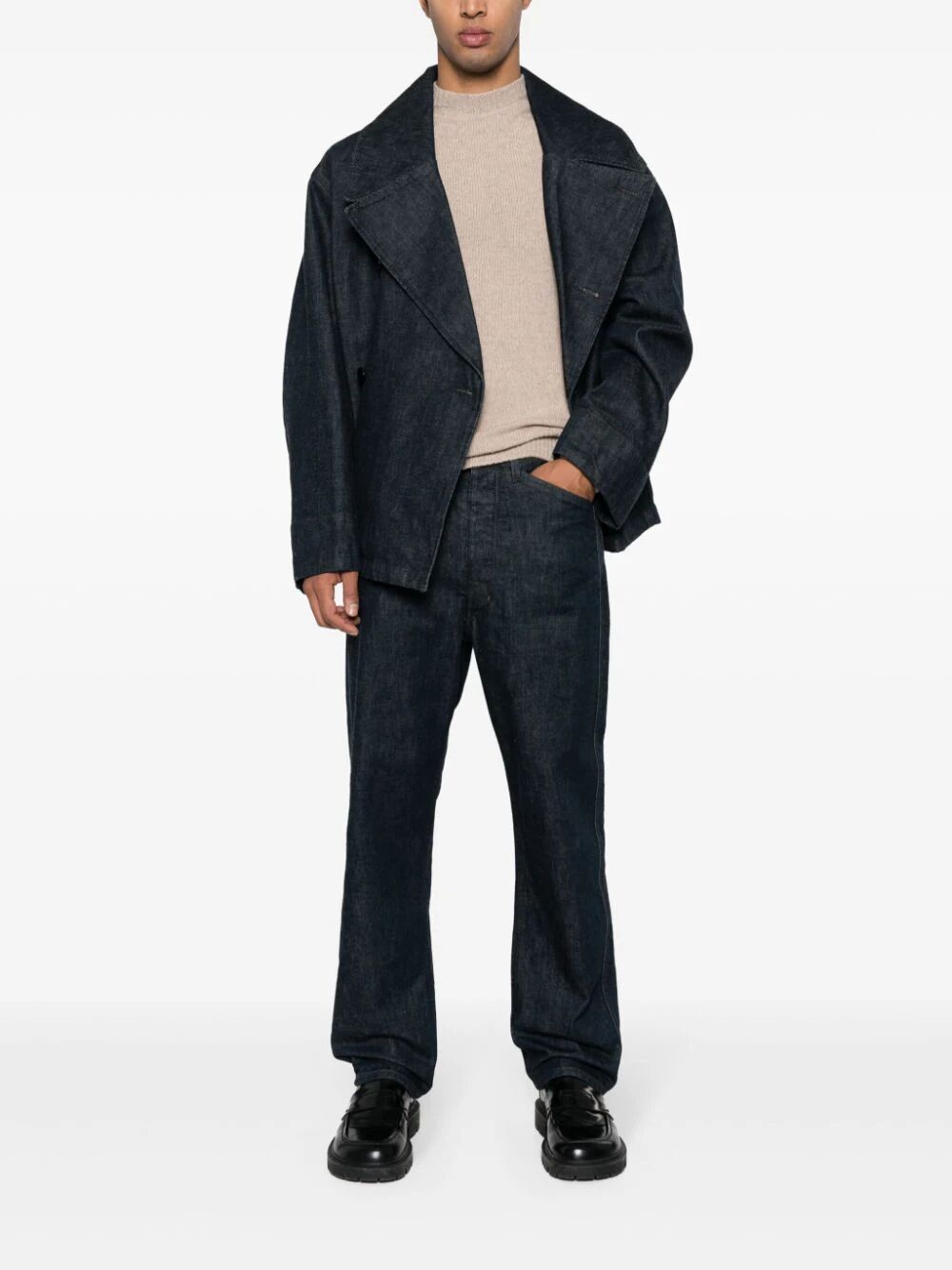 Lanvin Soft Crew Neck Long Sleeve Knitwear In Nude