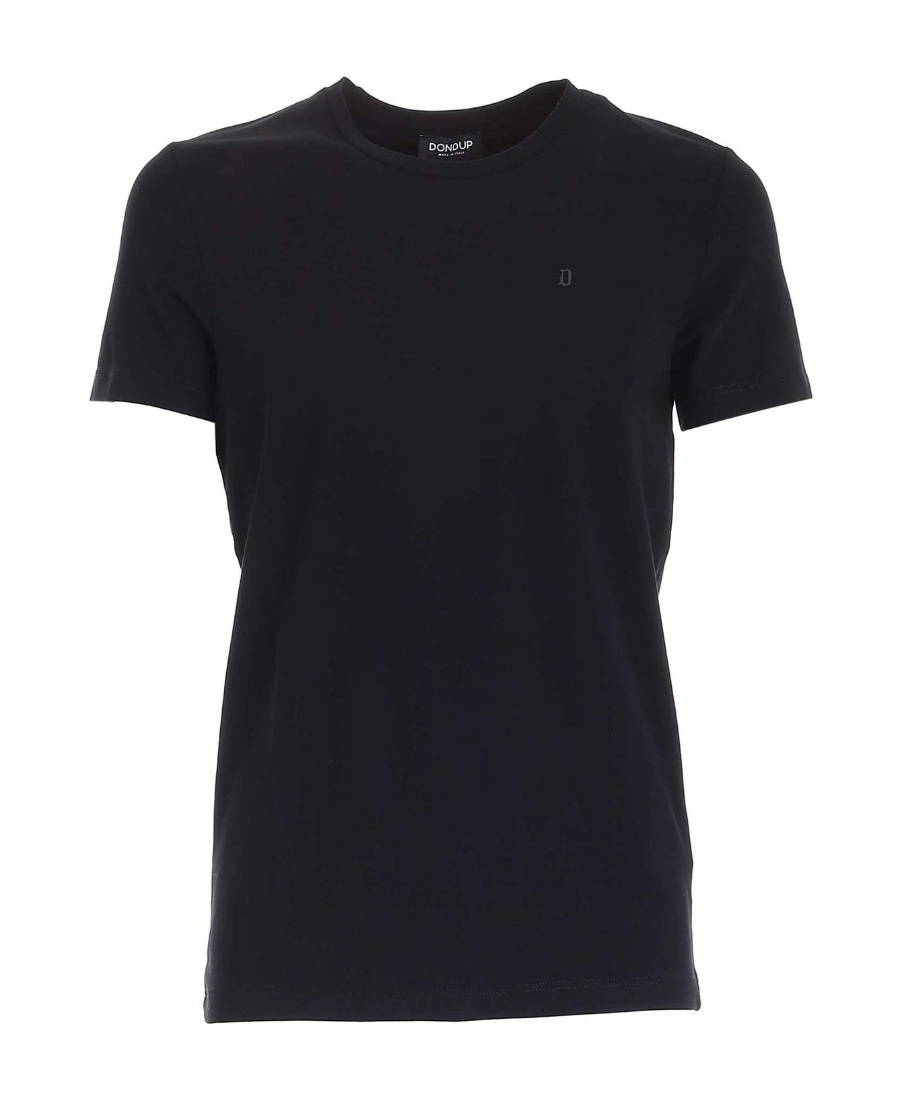 Dondup Basic T-shirt In Black In Black
