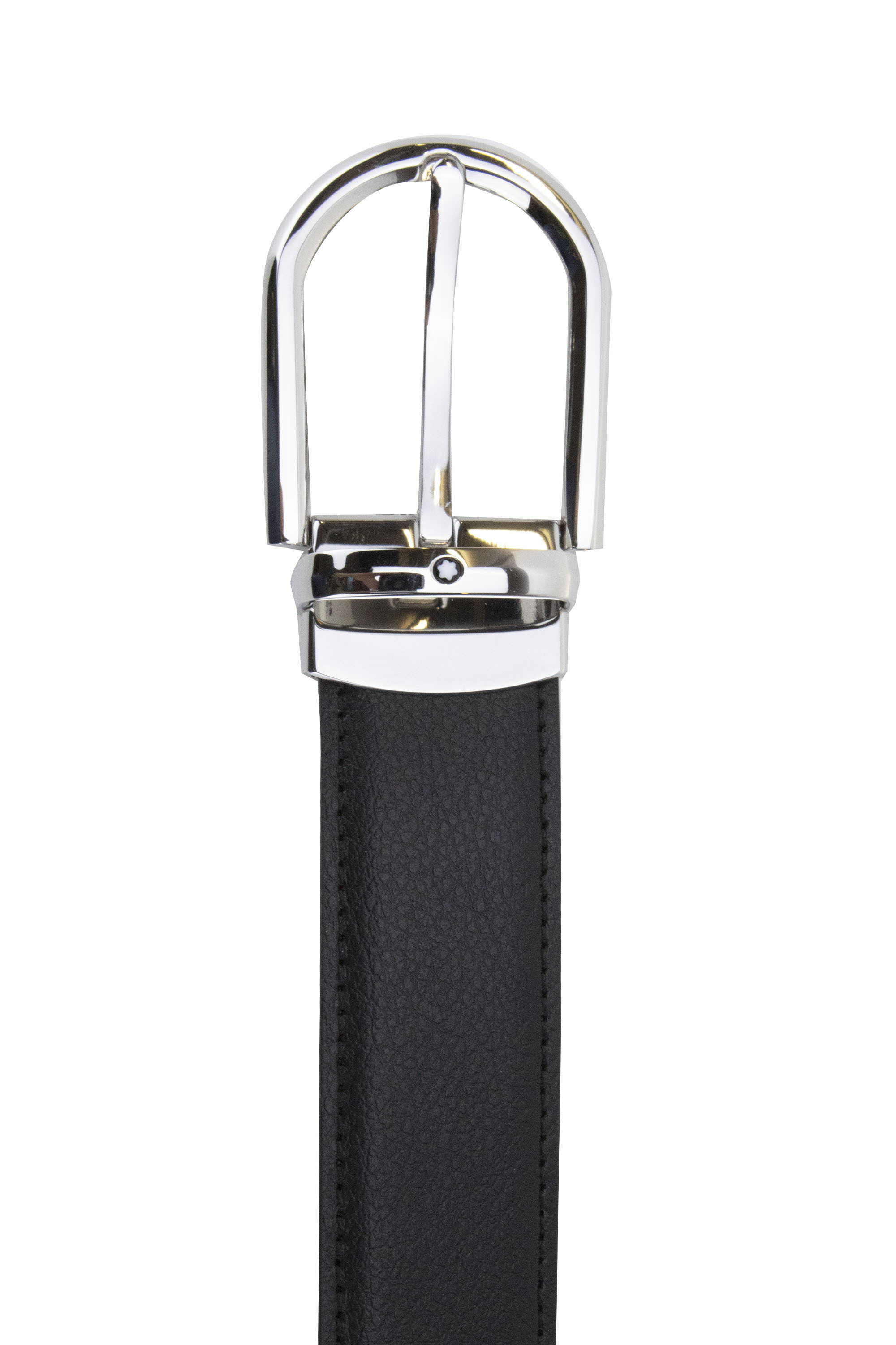 Montblanc Double-sided Horseshoe Buckle Belt In Black